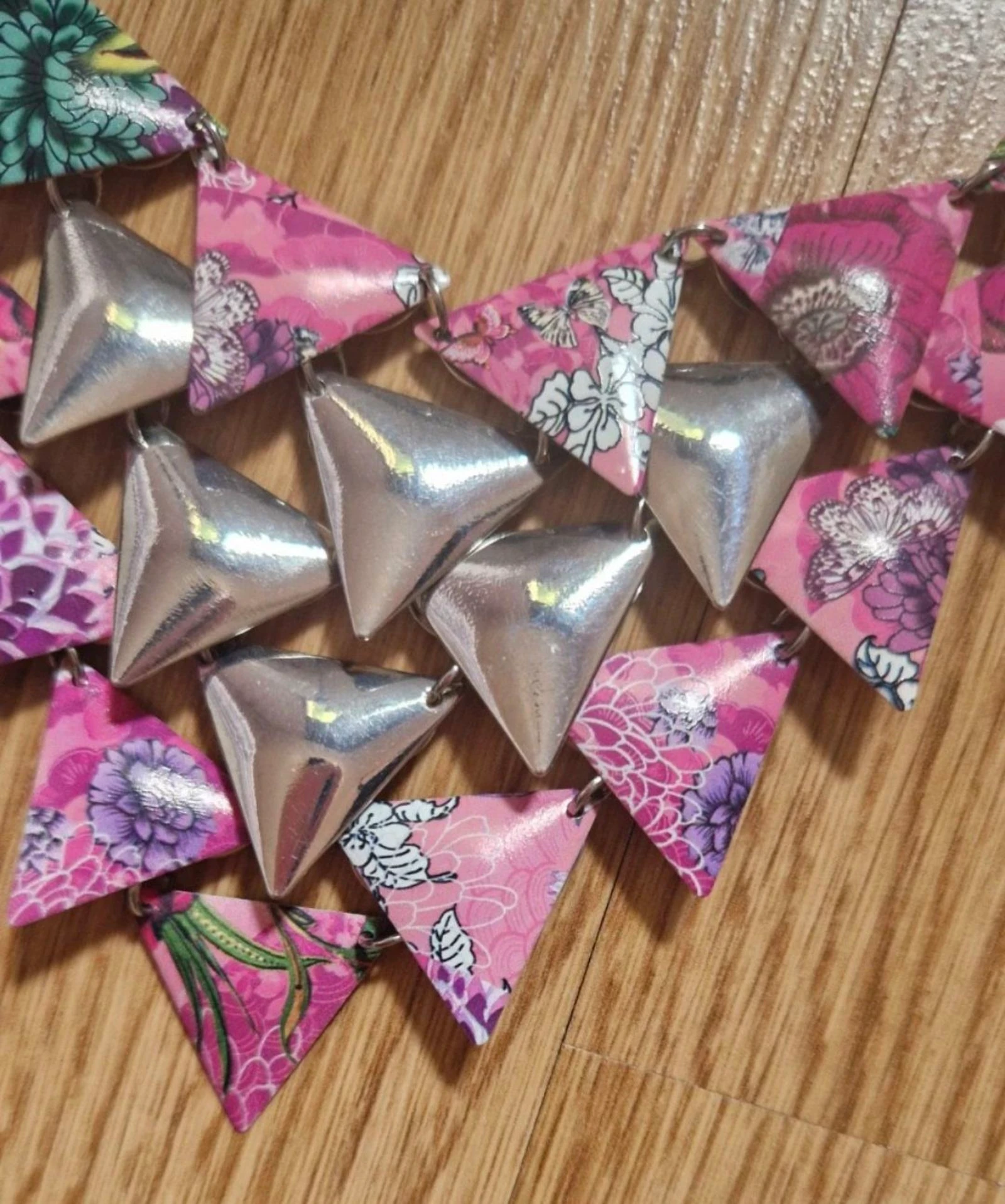 Collar Desigual boho triángulos flores 🌸 – photo 2